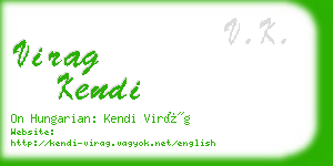 virag kendi business card